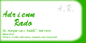 adrienn rado business card